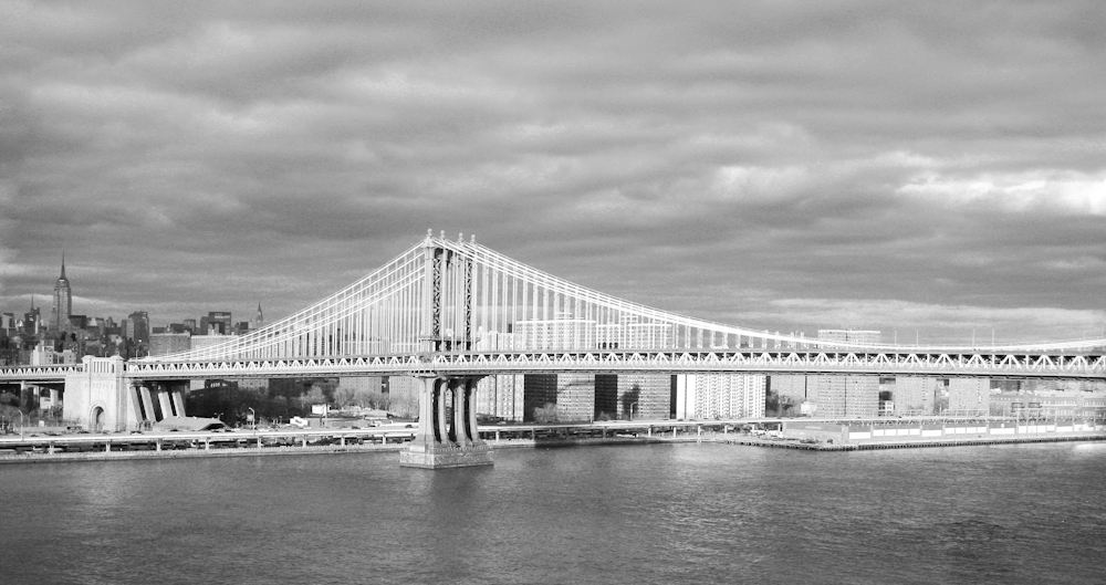 Manhattan Bridge BW