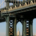 Manhattan Bridge und das Empire State Building