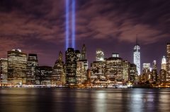 Manhattan by night 9/11