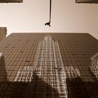 Manhattan - Das Chrysler Building spiegelt sich im Hyatt Hotel