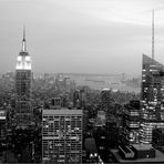 Manhattan, das Empire State Building und die Freiheitsstatue