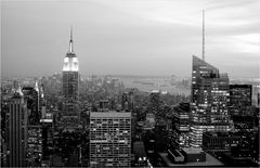 Manhattan, das Empire State Building und die Freiheitsstatue