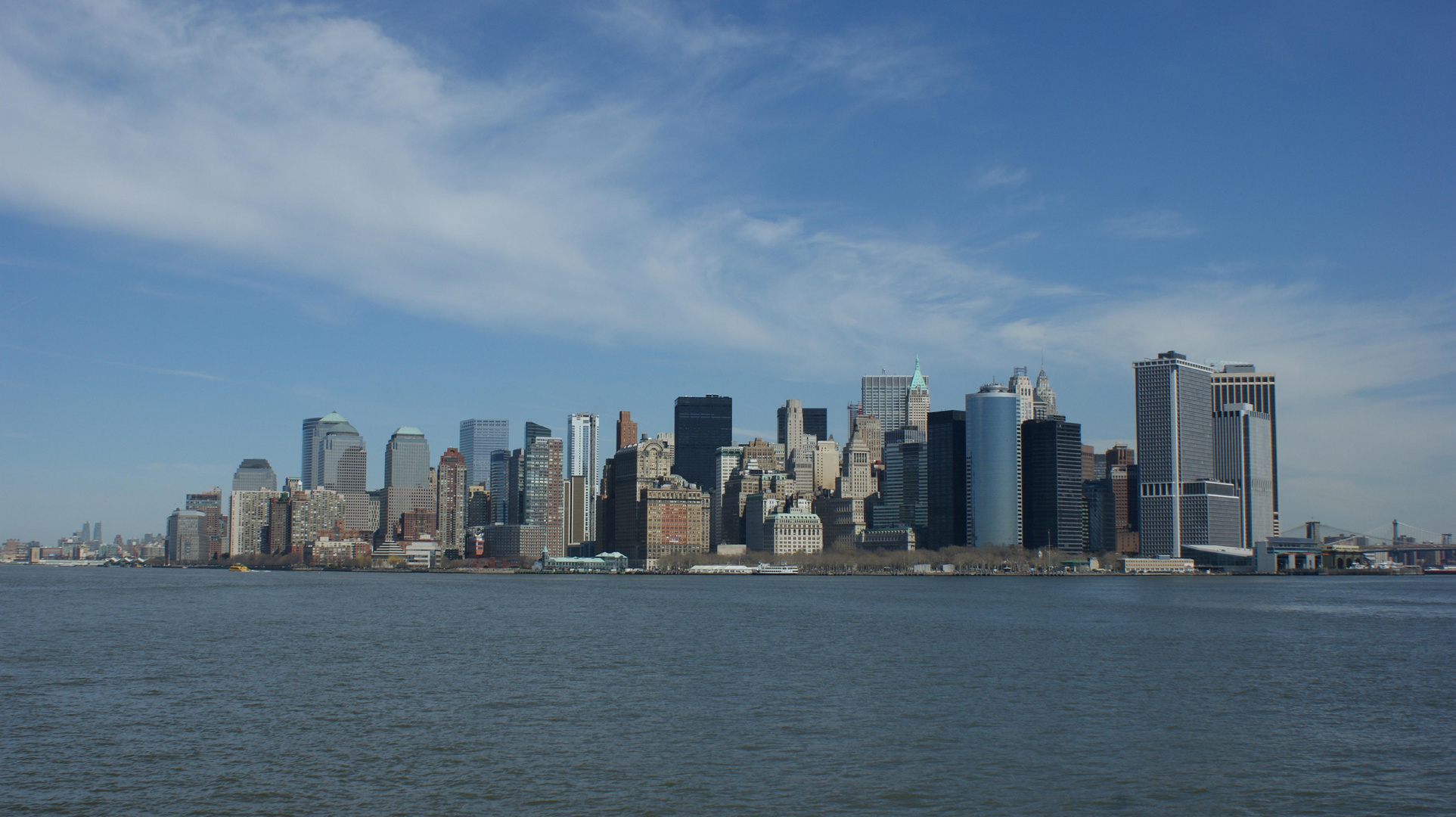 Manhattan Downtown an einem Traumtag