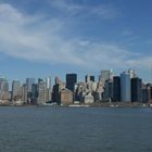 Manhattan Downtown an einem Traumtag