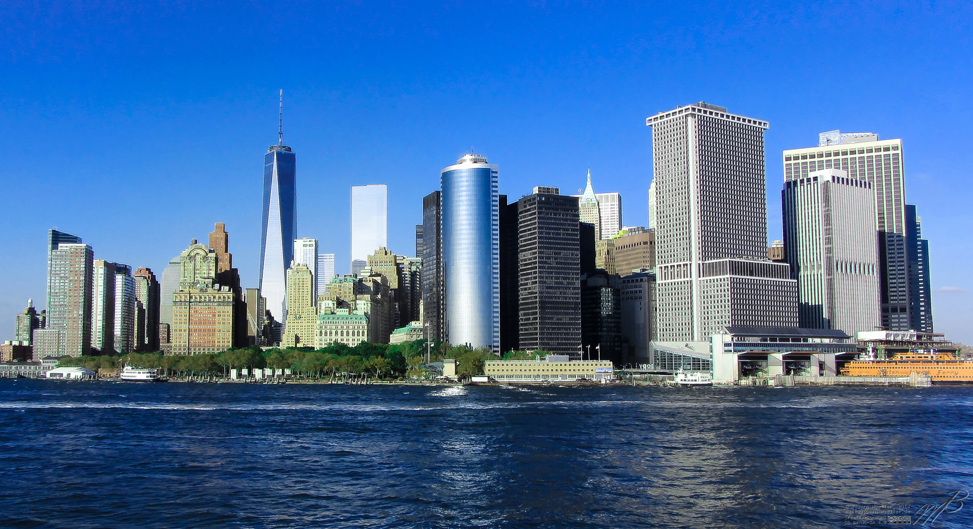 Manhattan from Staten Island Ferry