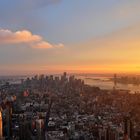 Manhattan in der Abendsonne