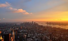 Manhattan in der Abendsonne