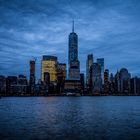 Manhattan Skyline by boat.