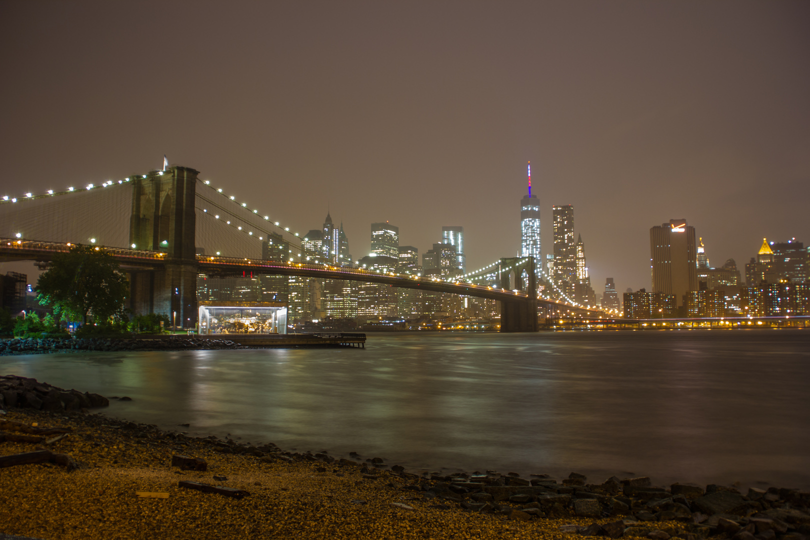 Manhattan Skyline by Night