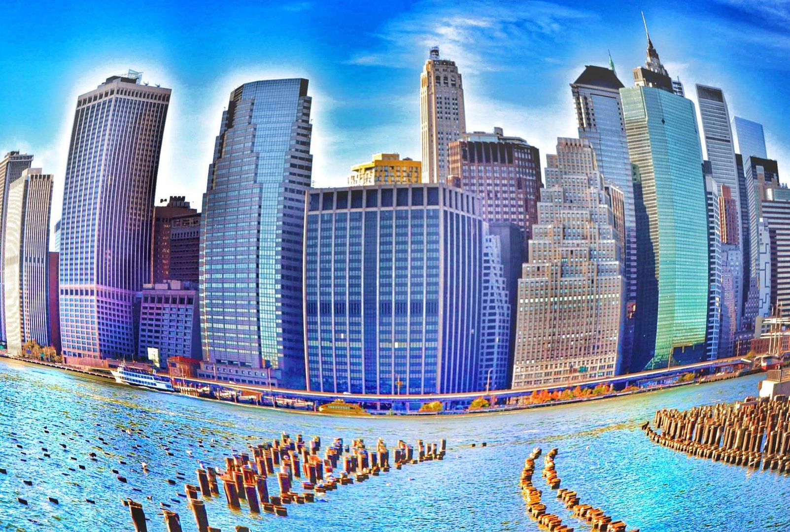 Manhattan Skyline from Brookyln Pier