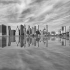 Manhattan Skyline vom Brooklyn Bridge Parc