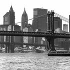 Manhattan und Brooklyn Bridge-NY