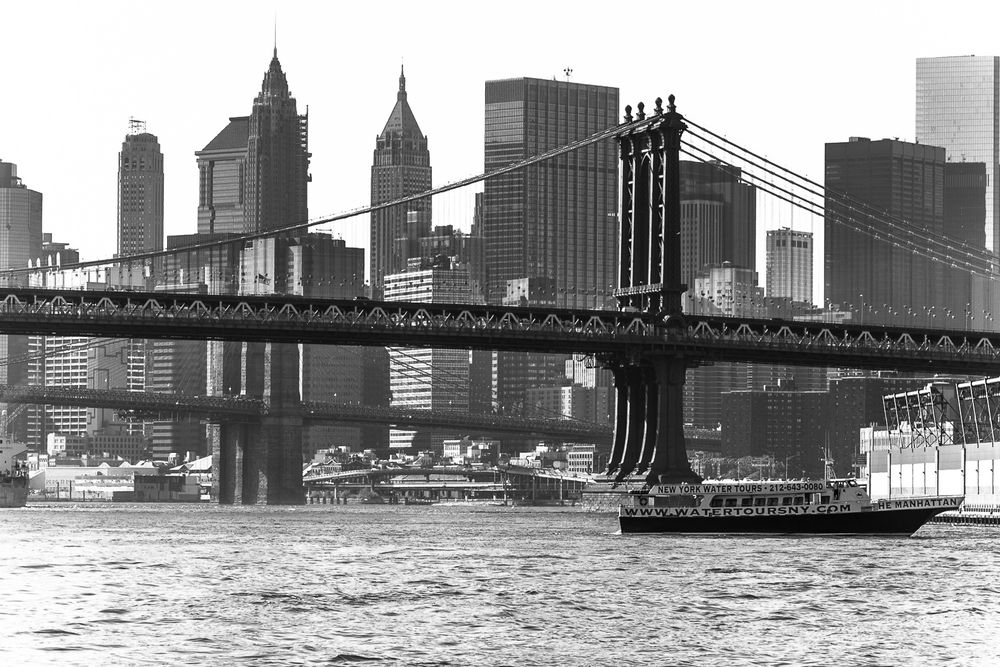 Manhattan und Brooklyn Bridge-NY