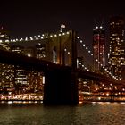 Manhattan und Brooklyn Bridge vom Schiff