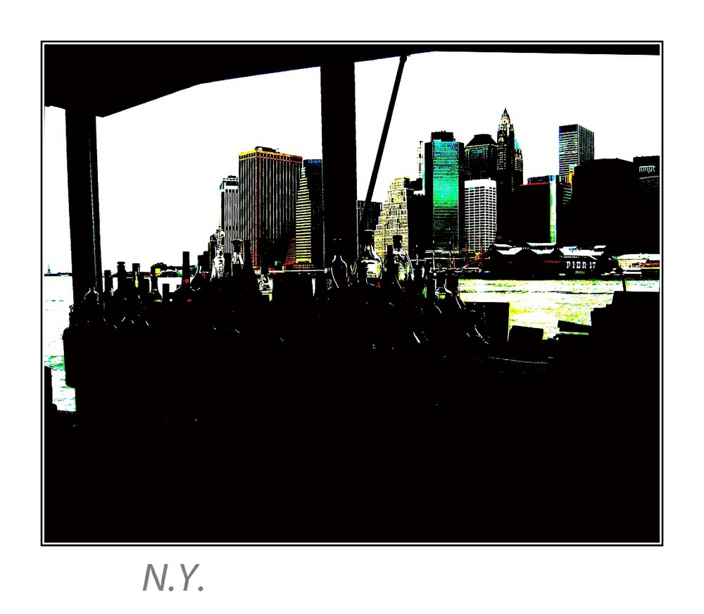 Manhattan vom RiverCafe aus gesehen