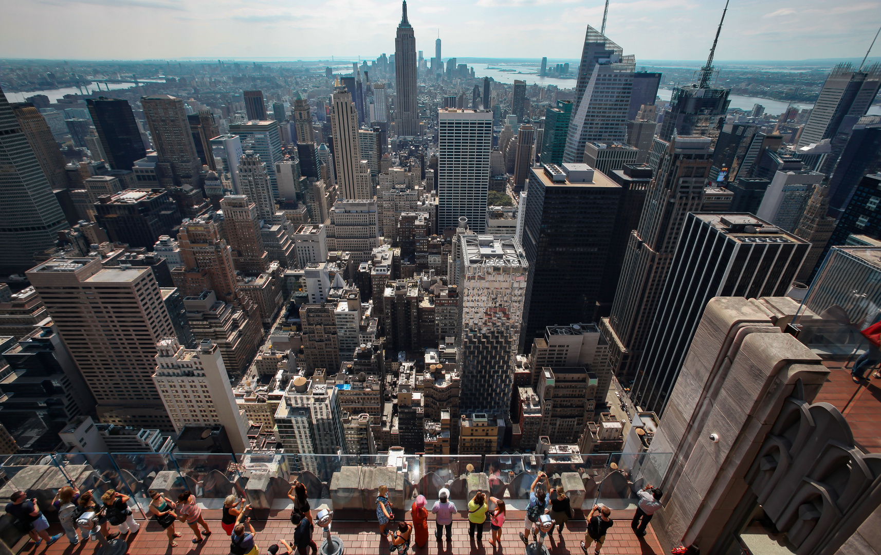 Manhattan vom Rockefeller Center aus gesehen