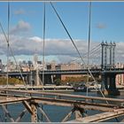 Manhattan von der Brooklyn Bridge