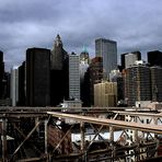 Manhattan von der Brooklyn Bridge