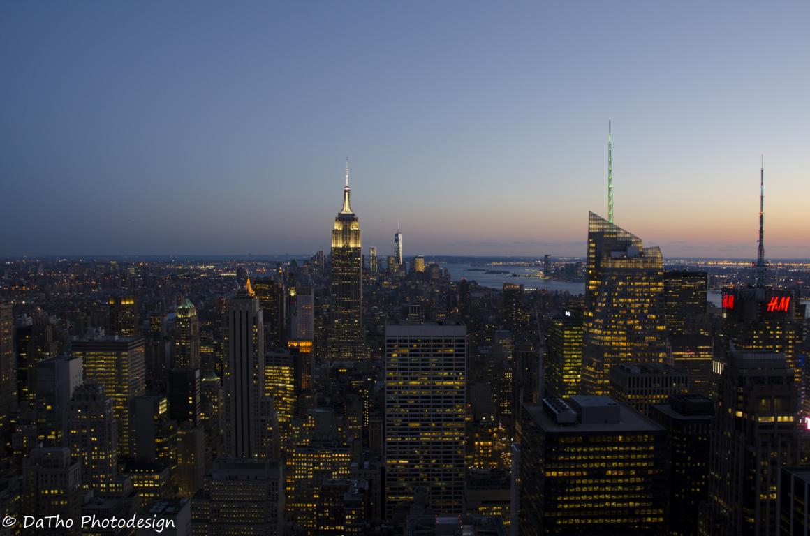 Manhatten Skyline New York Blick vom Rockefeller Center