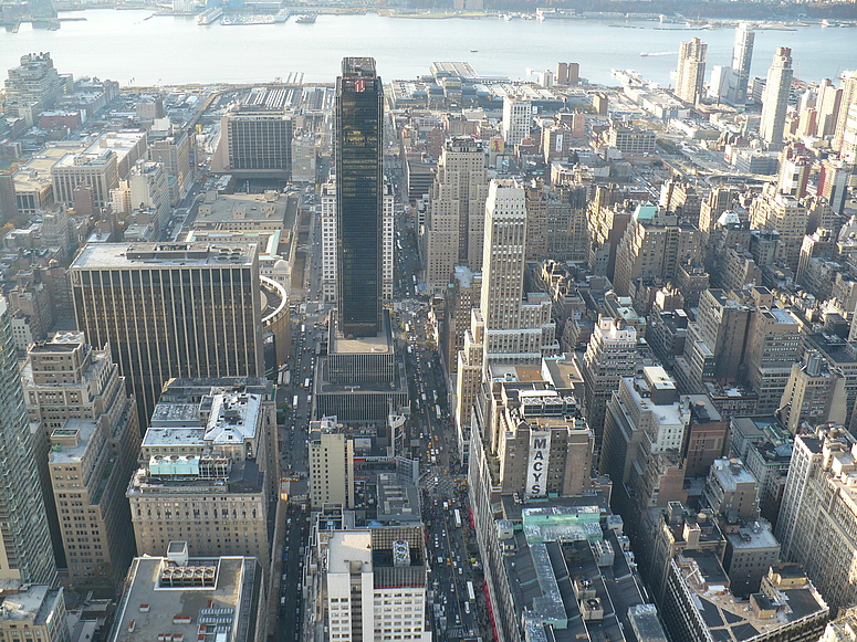 Manhatten vom Empire in Richtung Hudson River