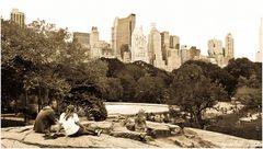 Manhatten vom südlichen Central Park aus