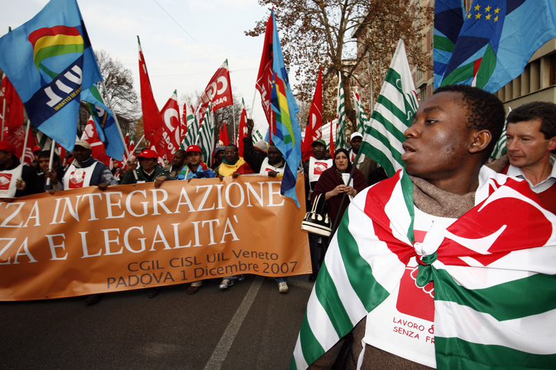 manifestazione di immigrati1