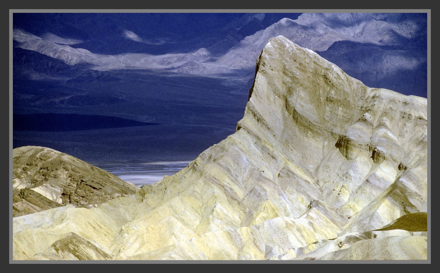 Manly Beacon, seen from Zabriskie Point, Death Valley, USA