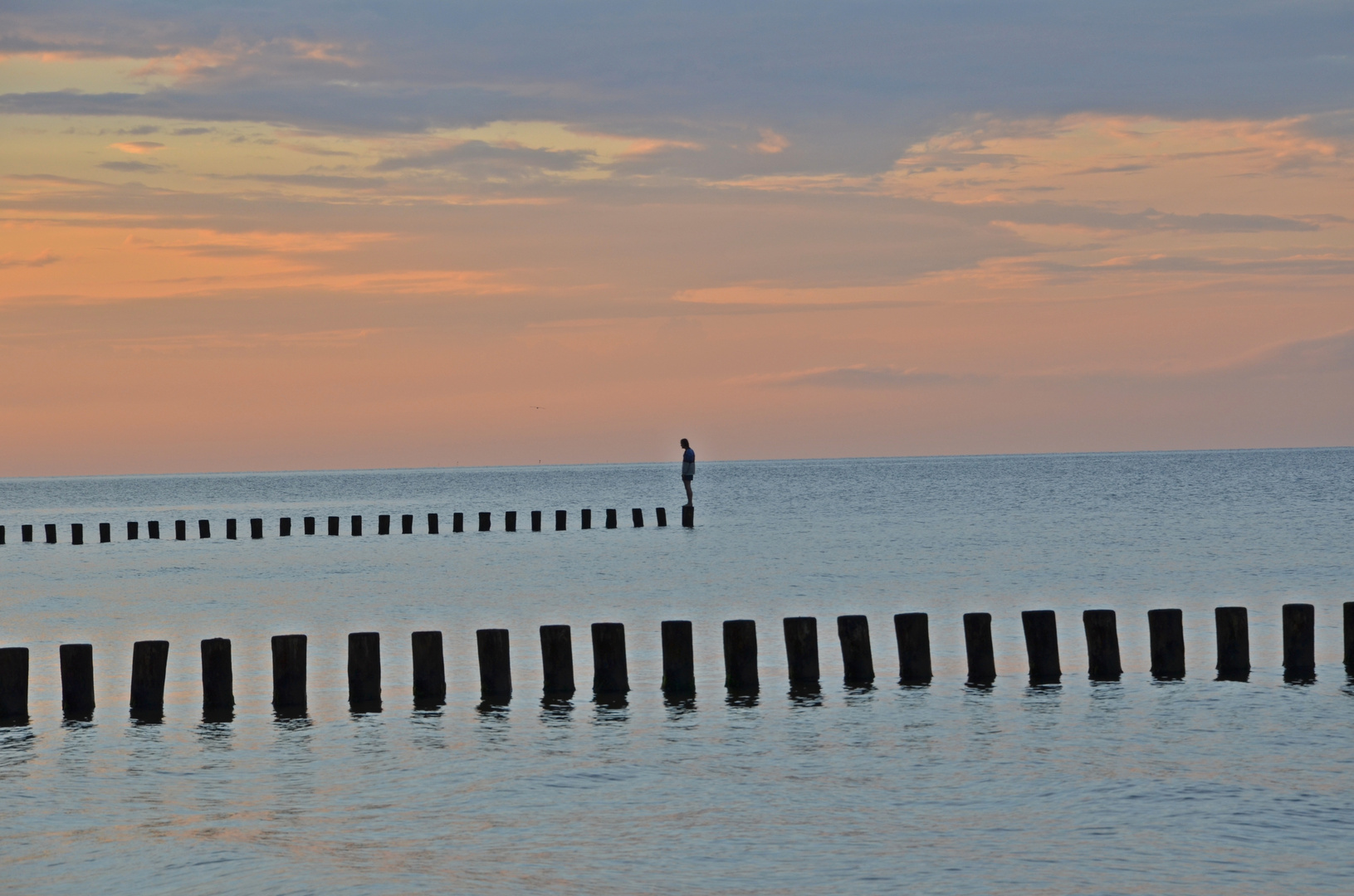 Mann im Meer