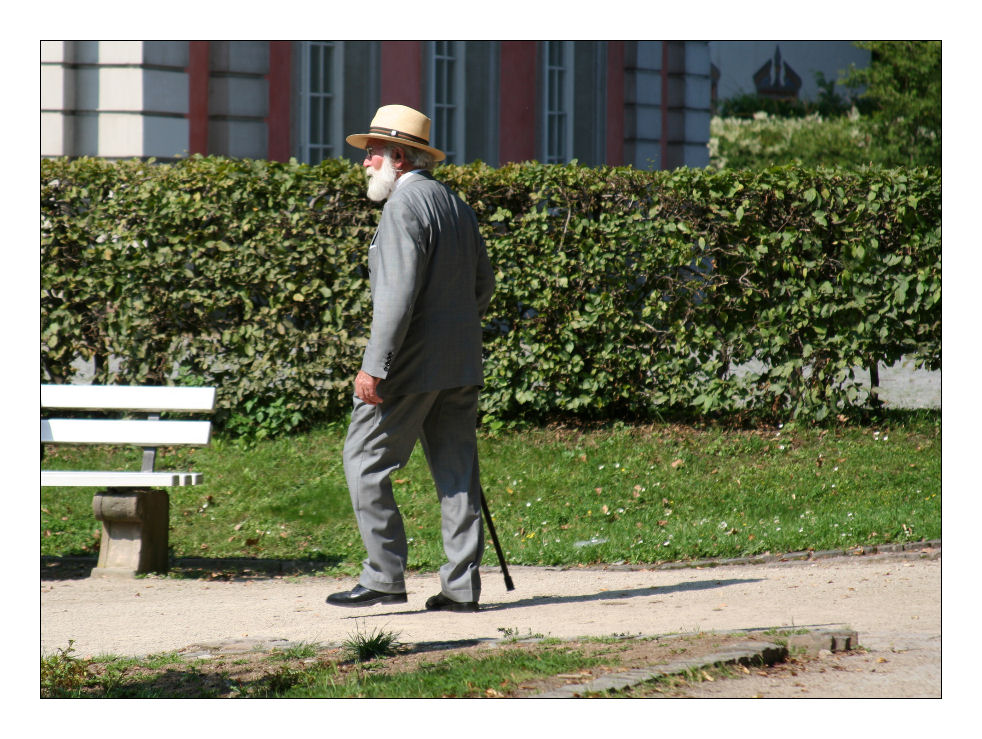 Mann im Park