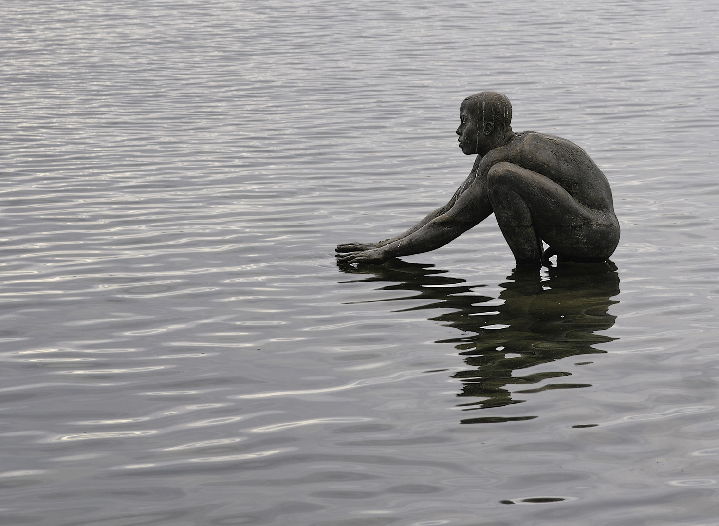 Mann im Wasser