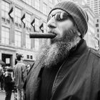 Mann mit Zigarre, New York