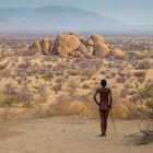 Mann vom Volk der San, Namibia