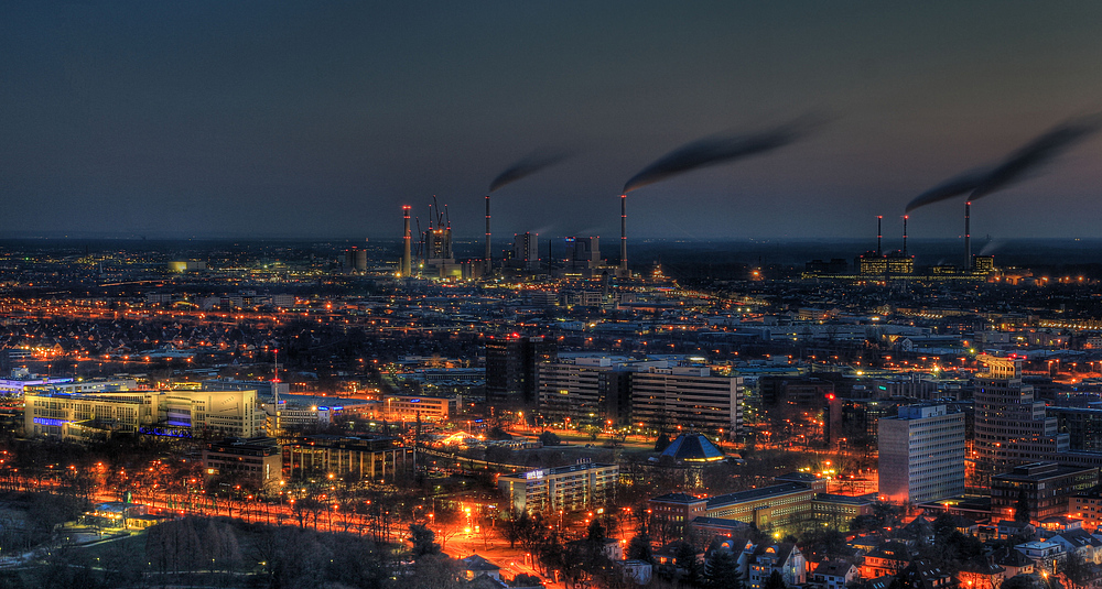 Mannheim bei Nacht