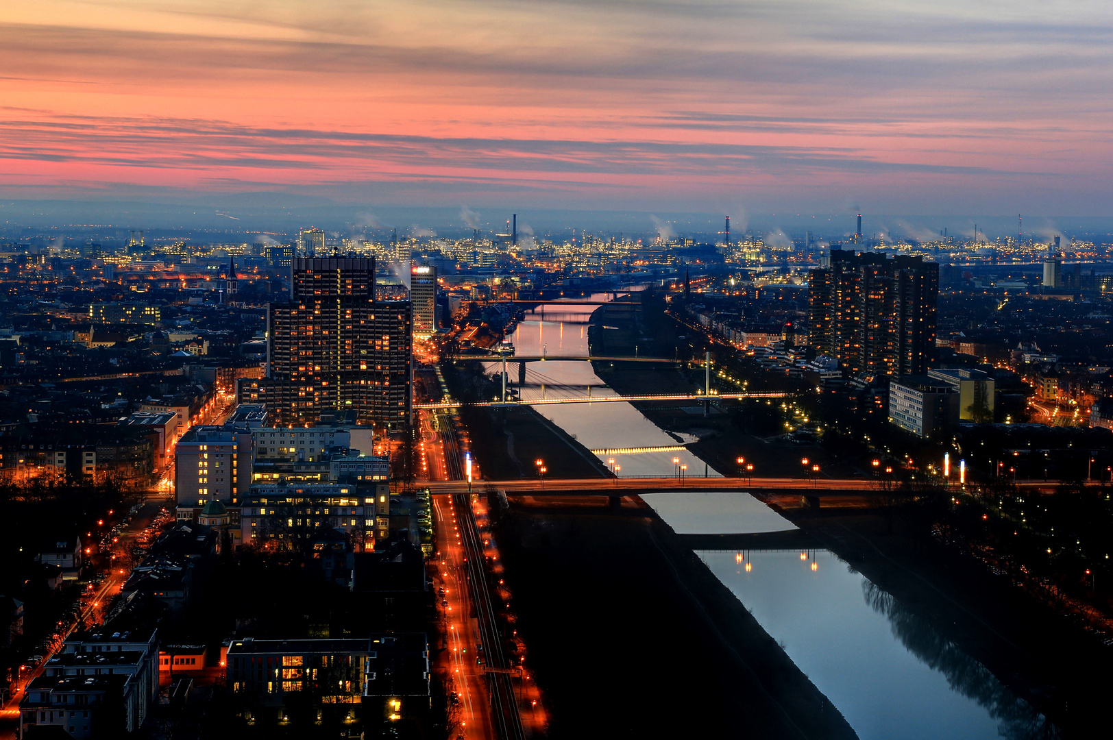 Mannheim bei Nacht