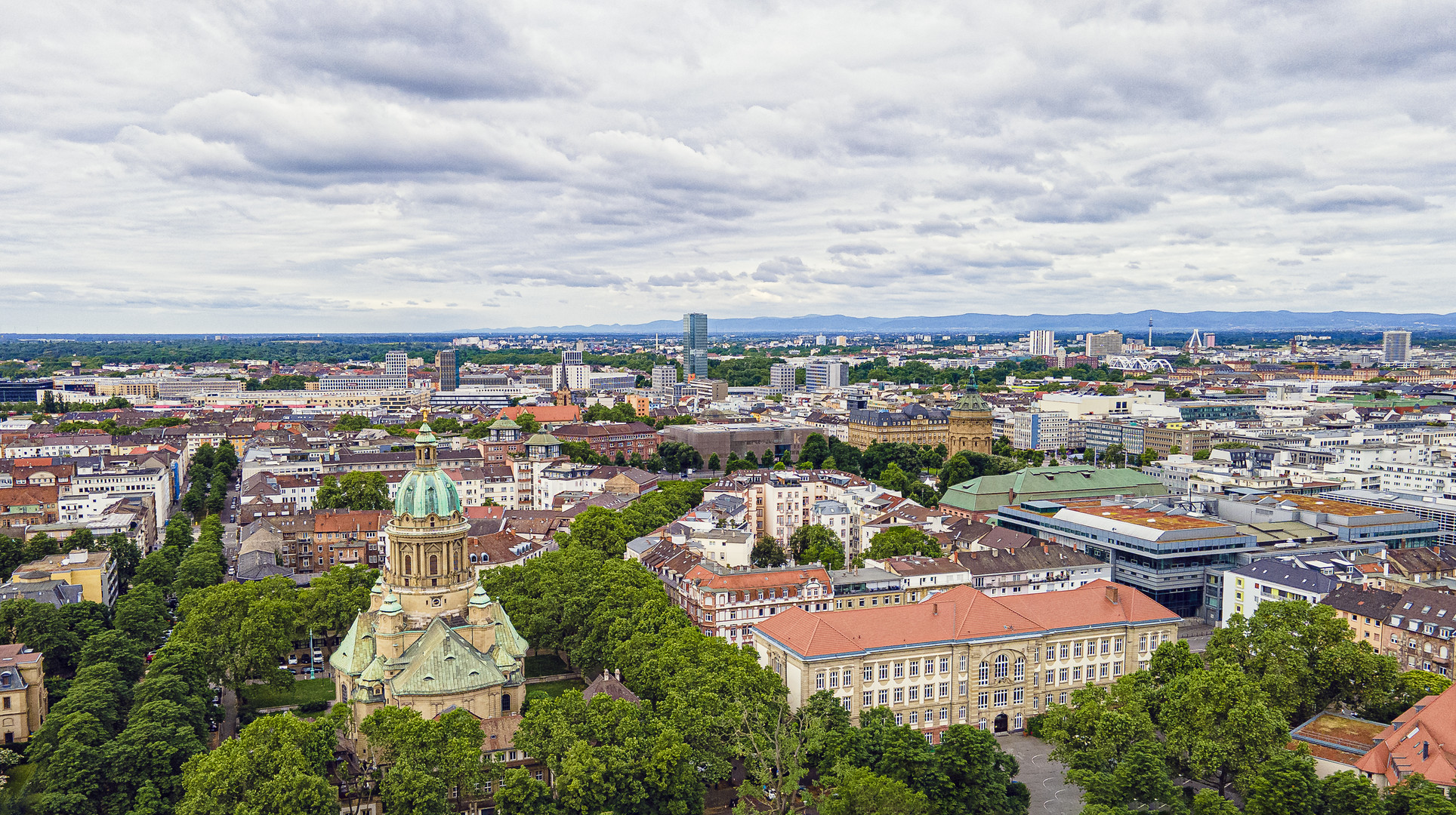 Mannheim. Blick über die Oststadt.