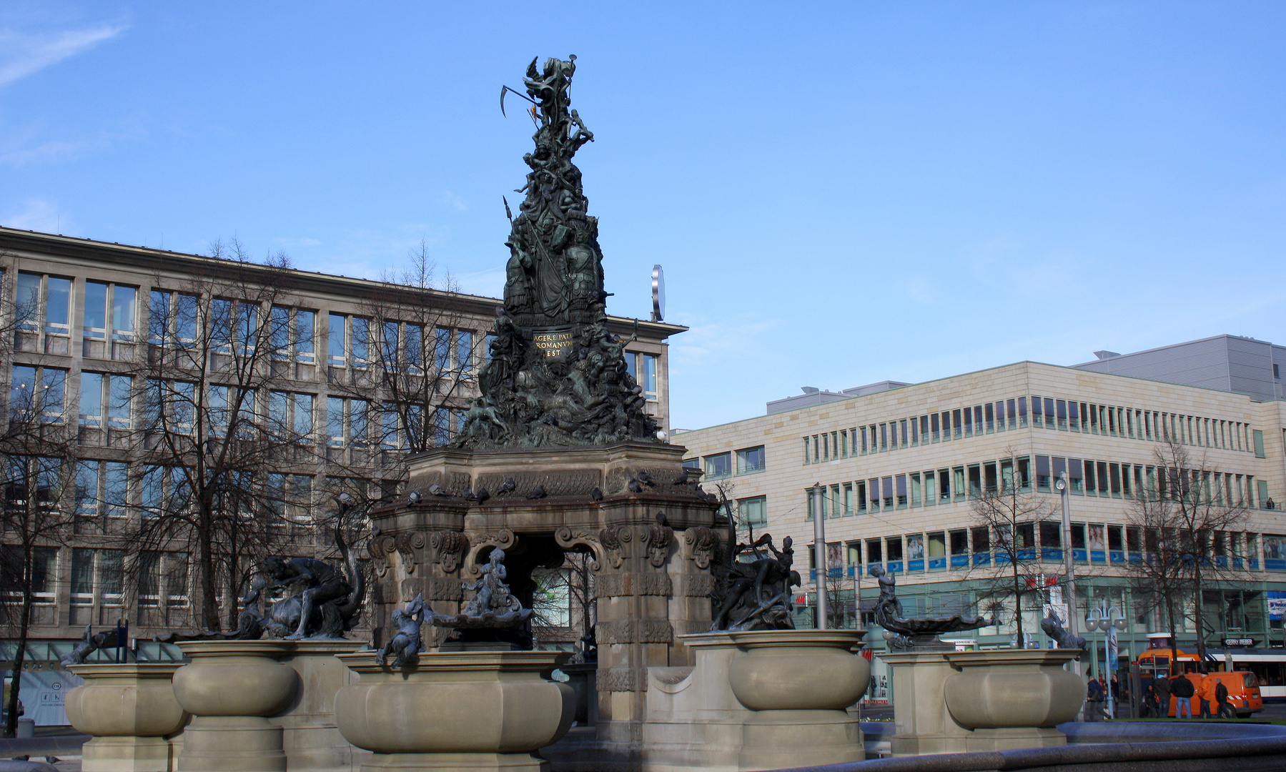 Mannheim Brunnen am Paradeplatz Foto & Bild deutschland, europe