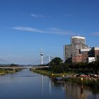 Mannheim, Collinicenter, Fernmeldeturm, river Neckar