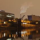 Mannheim Hafengebiet bei Nacht