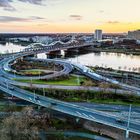 Mannheim. Konrad-Adenauer-Brücke.