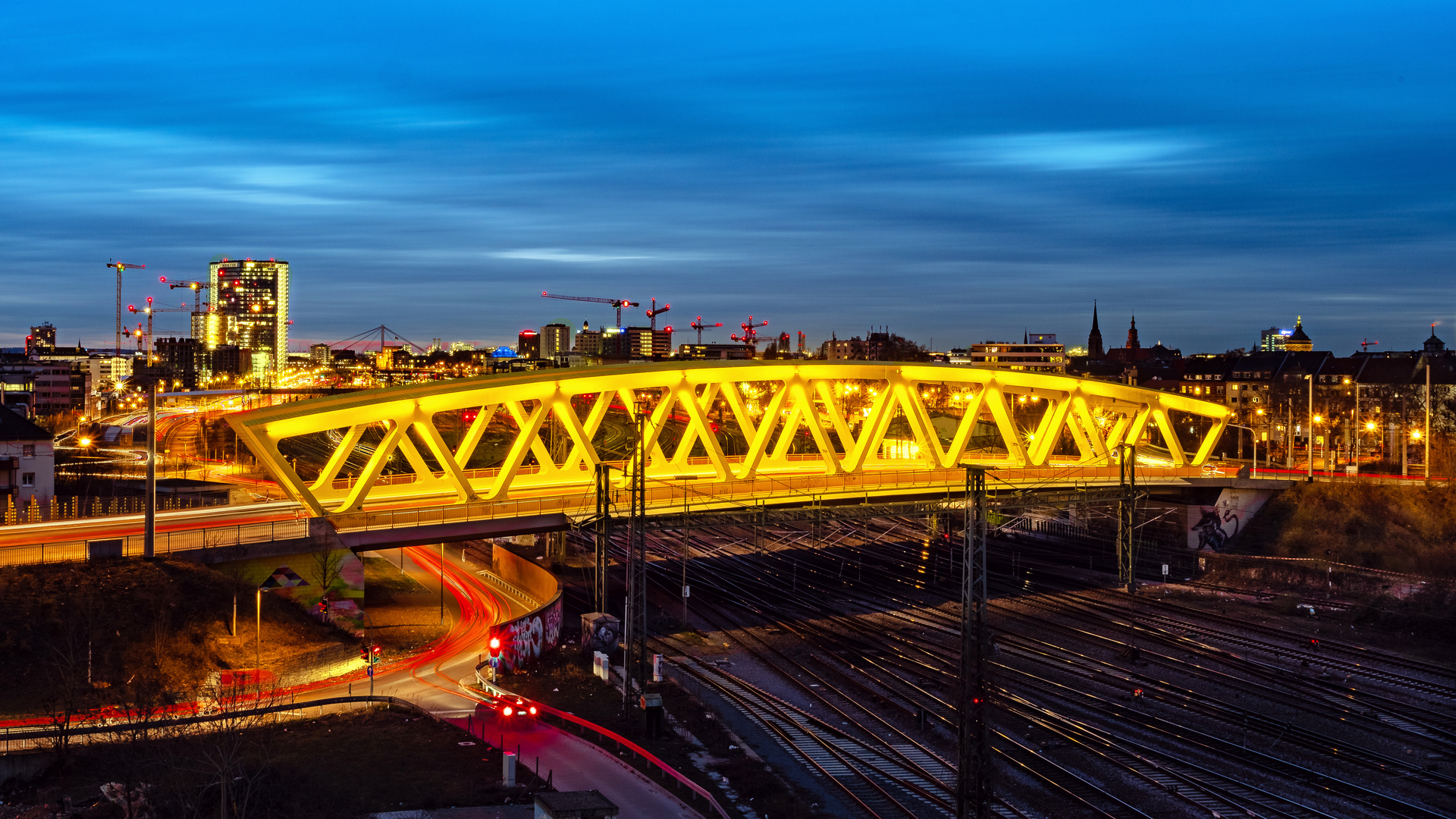 Mannheim. Neckarauer Übergang.