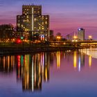 Mannheim. Skyline. Blaue Stunde.