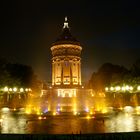 Mannheim, Wasserturm bei Nacht 4