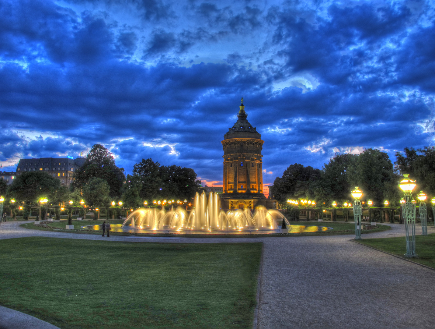 Mannheim Wasserturm Foto & Bild | bearbeitungs - techniken, hdri & tm