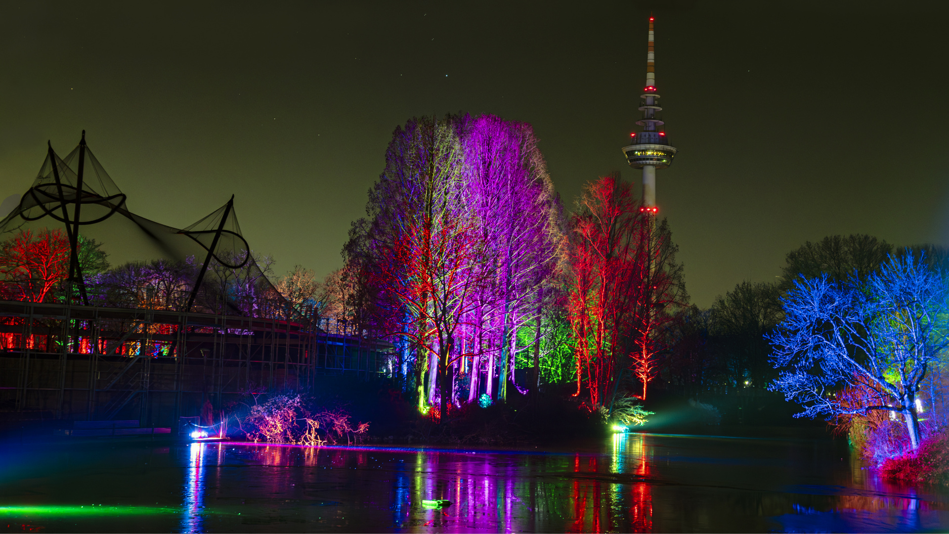 Mannheim. Winterlichter.