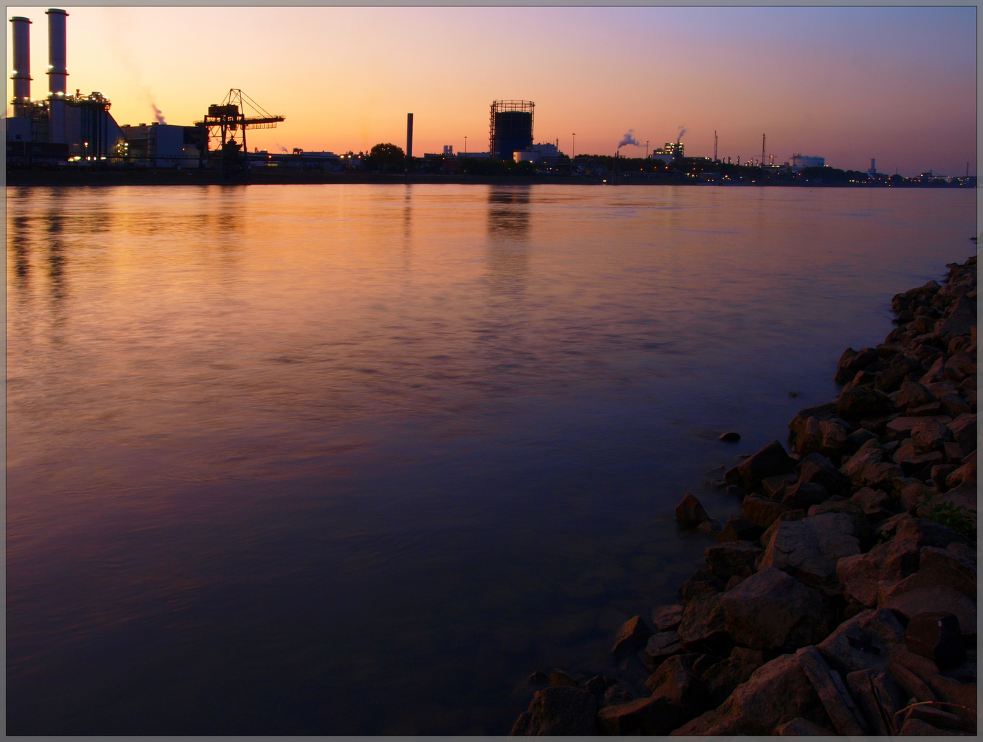 Mannheimer Industrie "by night"