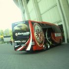 Mannschaftsbus der Frankfurter Eintracht