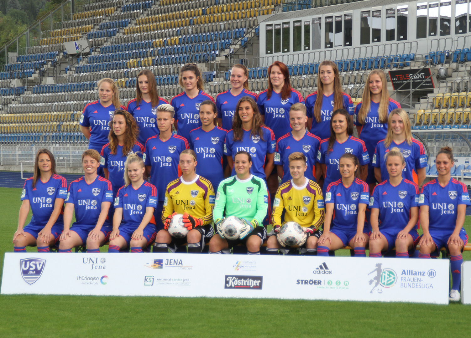 Mannschaftsfoto FF USV Jena e.V. – Saison 2014/2015