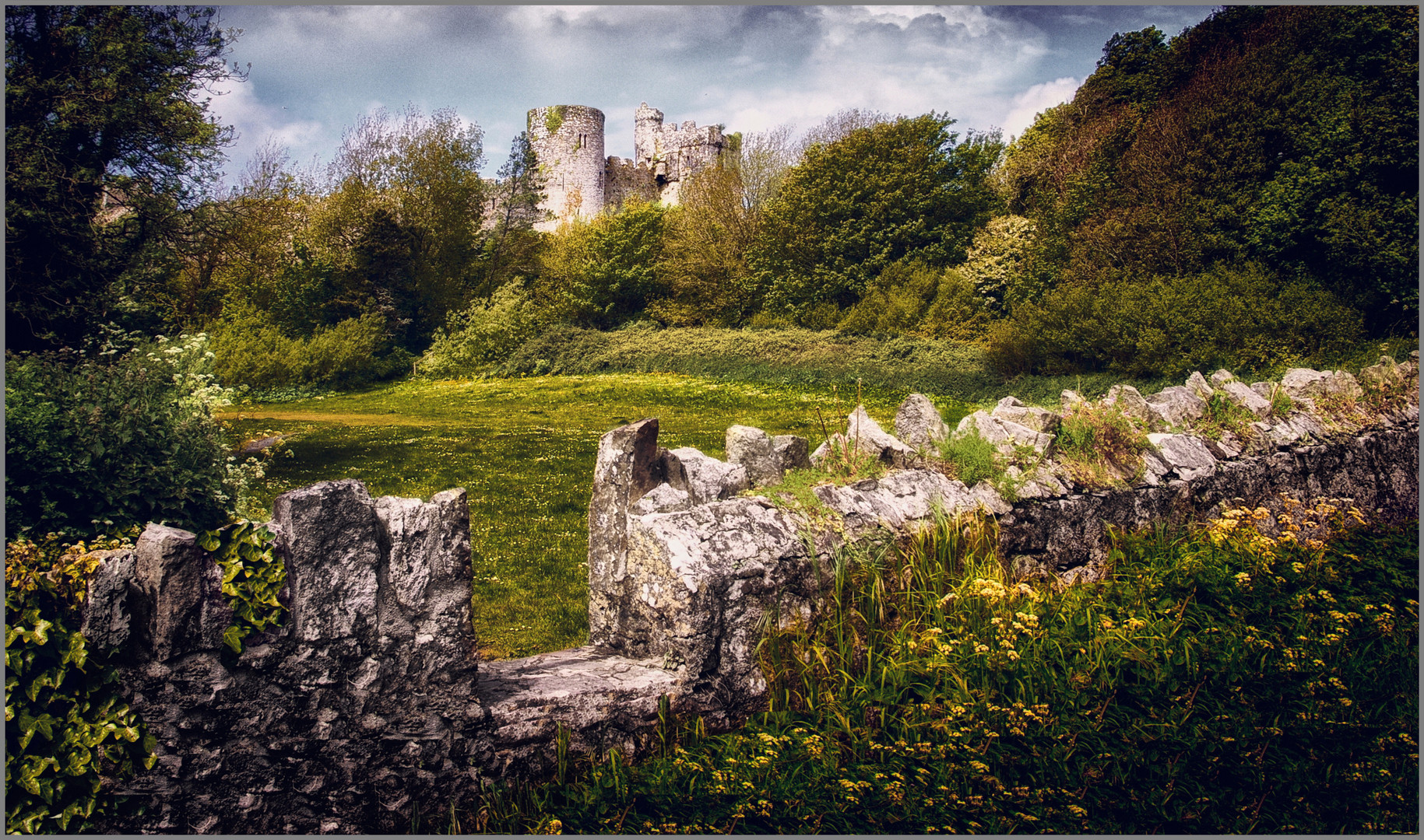 MANORBIER CASTLE.