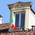 Mansarda con il tricolore