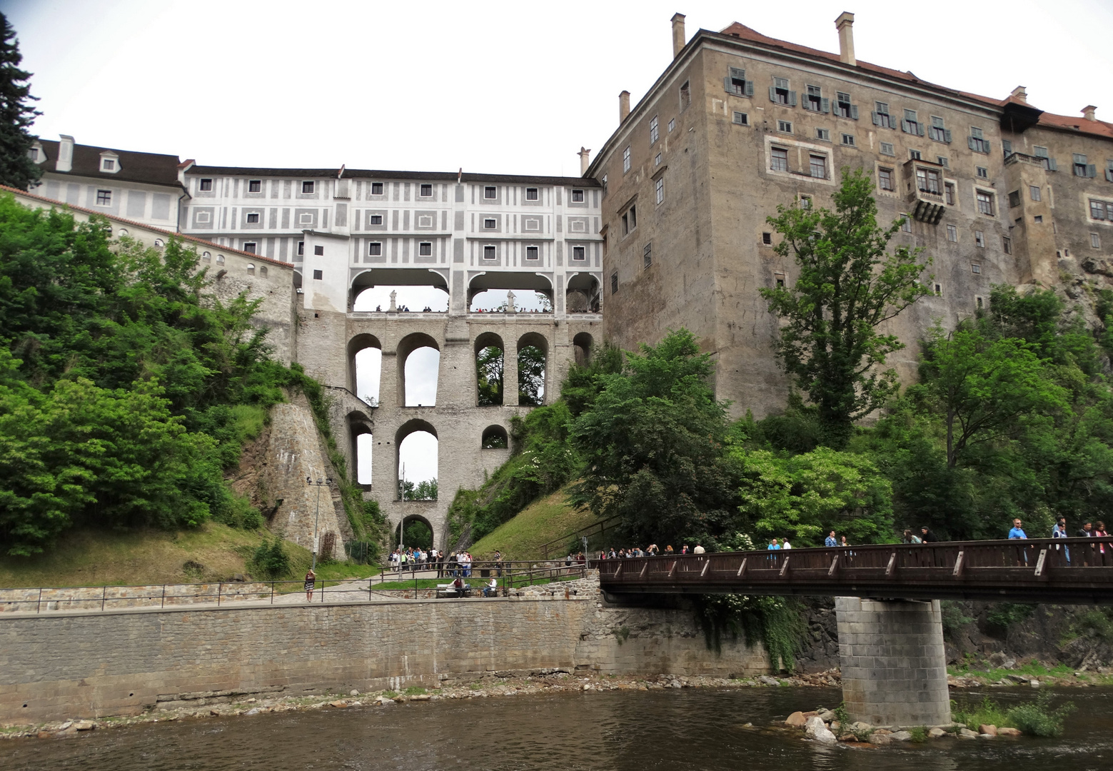 Mantelbrücke in Krumau